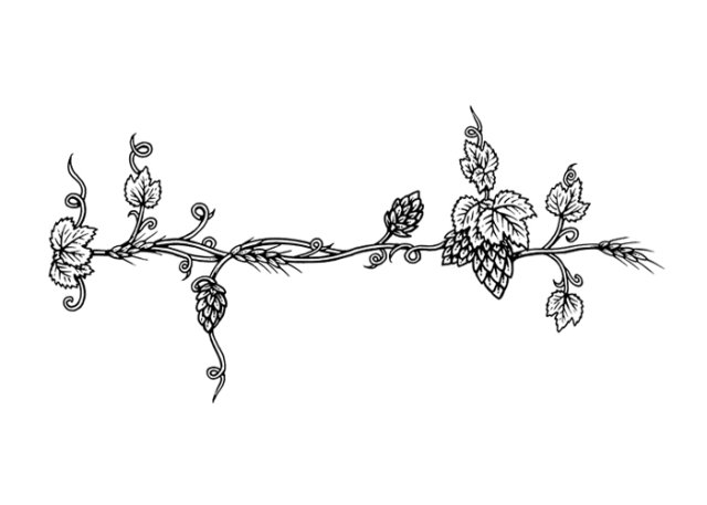 Hop &amp; Wheat Vine border